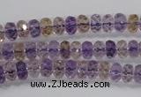 CAN15 15.5 inches 4*6mm faceted rondelle natural ametrine beads