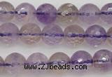 CAN152 15.5 inches 8mm faceted round natural ametrine beads