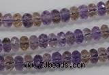 CAN16 15.5 inches 5*8mm faceted rondelle natural ametrine beads