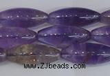 CAN178 15.5 inches 12*30mm rice natural ametrine gemstone beads