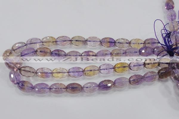 CAN21 15.5 inches 13*18mm faceted rice natural ametrine beads