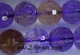 CAN226 15.5 inches 9mm faceted round ametrine beads wholesale