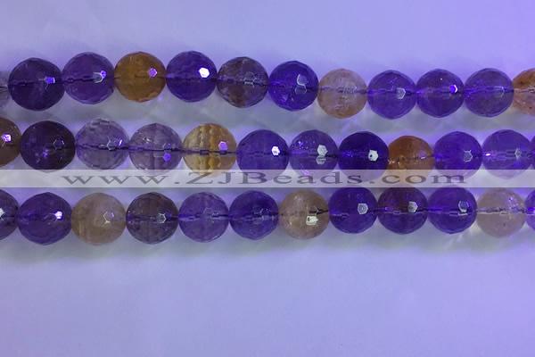 CAN227 15.5 inches 11mm faceted round ametrine beads wholesale