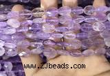 CAN235 15.5 inches 8*12mm faceted oval ametrine beads wholesale