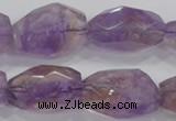 CAN30 15.5 inches 18*25mm faceted nugget natural ametrine beads