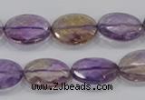 CAN32 15.5 inches 10*14mm faceted oval natural ametrine beads