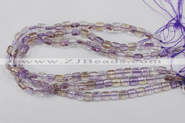 CAN36 15.5 inches 10*10mm square natural ametrine gemstone beads