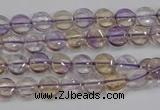 CAN40 15.5 inches 10mm flat round natural ametrine gemstone beads