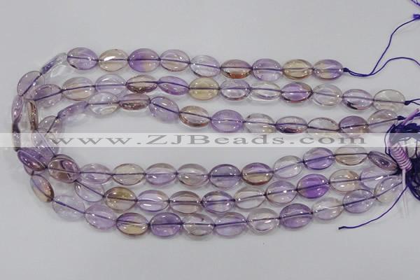 CAN47 15.5 inches 8*12mm oval natural ametrine gemstone beads