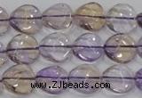 CAN52 15.5 inches 14mm twisted coin natural ametrine gemstone beads