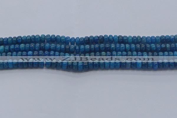 CAP369 15.5 inches 4*6mm rondelle apatite gemstone beads