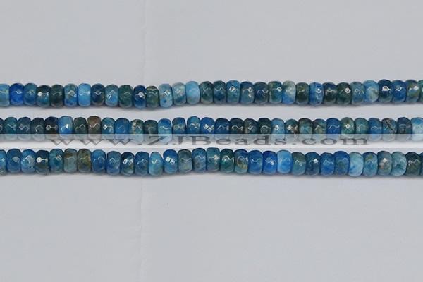 CAP529 15.5 inches 4*7mm faceted rondelle apatite gemstone beads