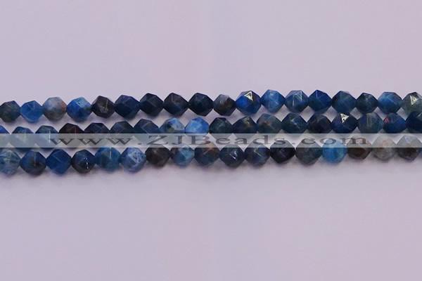 CAP562 15.5 inches 8mm faceted nuggets apatite gemstone beads