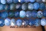 CAP615 15.5 inches 2*3mm faceted rondelle apatite gemstone beads
