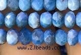 CAP616 15.5 inches 3*5mm faceted rondelle apatite gemstone beads