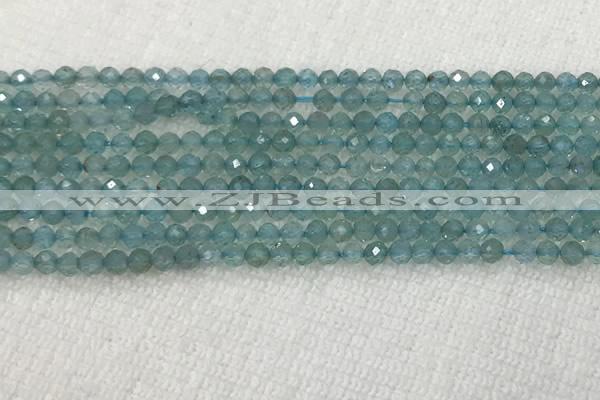 CAP620 15.5 inches 2mm faceted round tiny apatite gemstone beads