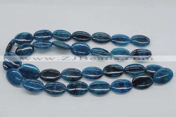 CAP66 15.5 inches 18*25mm oval dyed apatite gemstone beads wholesale