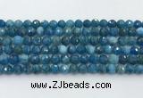 CAP706 15.5 inches 8mm faceted round apatite gemstone beads wholesale