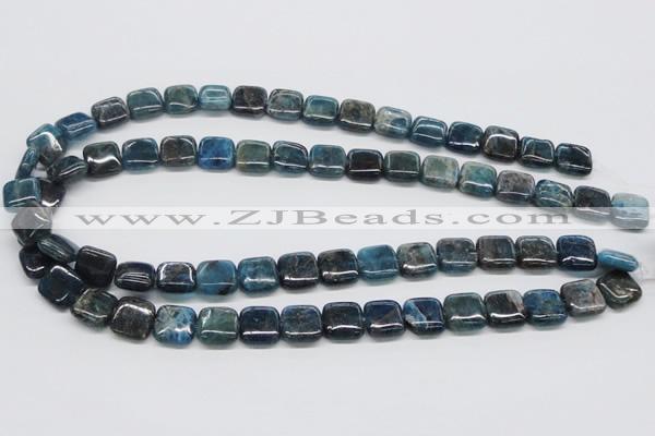 CAP72 15.5 inches 12*12mm square dyed apatite gemstone beads wholesale