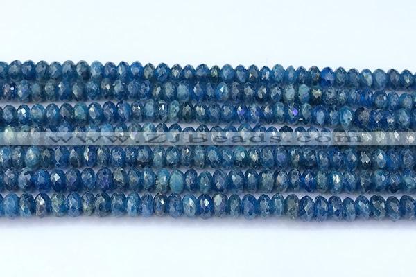 CAP747 15 inches 4*6mm faceted rondelle apatite beads