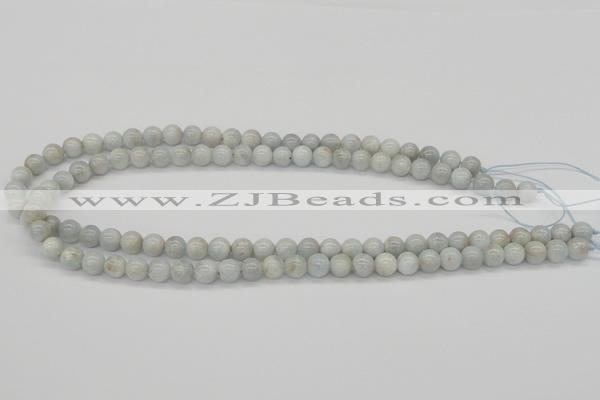 CAQ100 15.5 inches 4mm round AB grade natural aquamarine beads