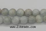 CAQ103 15.5 inches 10mm round AB grade natural aquamarine beads