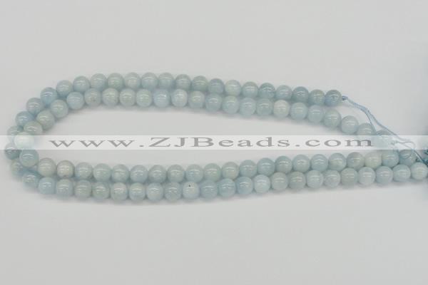 CAQ107 15.5 inches 4mm round A grade natural aquamarine beads