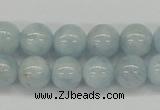 CAQ110 15.5 inches 10mm round A grade natural aquamarine beads