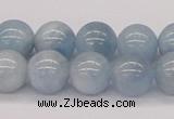 CAQ118 15.5 inches 12mm round AA grade natural aquamarine beads