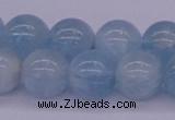 CAQ126 15.5 inches 14mm round AAA grade natural aquamarine beads