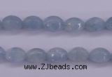 CAQ132 15.5 inches 7*10mm faceted rice natural aquamarine beads