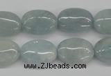 CAQ144 15.5 inches 13*18mm oval natural aquamarine beads wholesale