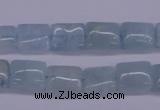 CAQ153 15.5 inches 10*12mm rectangle natural aquamarine beads