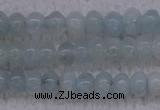 CAQ161 15.5 inches 3*4mm rondelle natural aquamarine beads