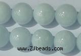 CAQ206 15.5 inches 16mm round natural aquamarine beads wholesale