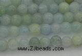 CAQ430 15.5 inches 4mm round natural aquamarine beads wholesale