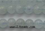 CAQ501 15.5 inches 6mm round natural aquamarine beads