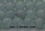 CAQ502 15.5 inches 8mm round natural aquamarine beads