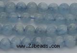 CAQ517 15.5 inches 5mm round AA grade natural aquamarine beads
