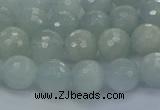 CAQ560 15.5 inches 6mm faceted round natural aquamarine beads