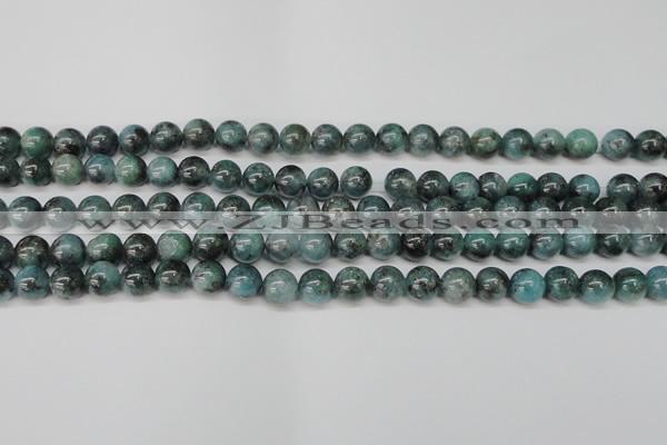 CAQ602 15.5 inches 8mm round aquamarine gemstone beads