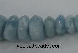 CAQ61 5*8mm – 10*16mm faceted nuggets natural aquamarine beads