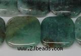 CAQ641 15.5 inches 20*20mm square aquamarine gemstone beads