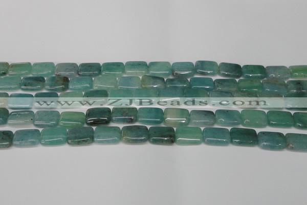 CAQ644 15.5 inches 10*14mm rectangle aquamarine gemstone beads