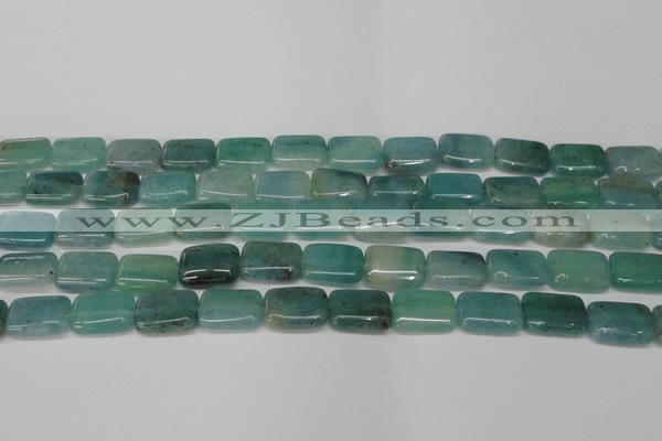 CAQ645 15.5 inches 12*16mm rectangle aquamarine gemstone beads