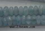 CAQ75 15.5 inches 3*7mm faceted rondelle A grade aquamarine beads