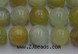 CAQ754 15.5 inches 12mm round aquamarine beads wholesale