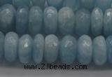 CAQ76 15.5 inches 5*9mm faceted rondelle A grade aquamarine beads