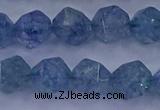 CAQ774 15.5 inches 12mm faceted nuggets imitation aquamarine beads