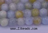 CAQ781 15.5 inches 6mm round natural aquamarine beads